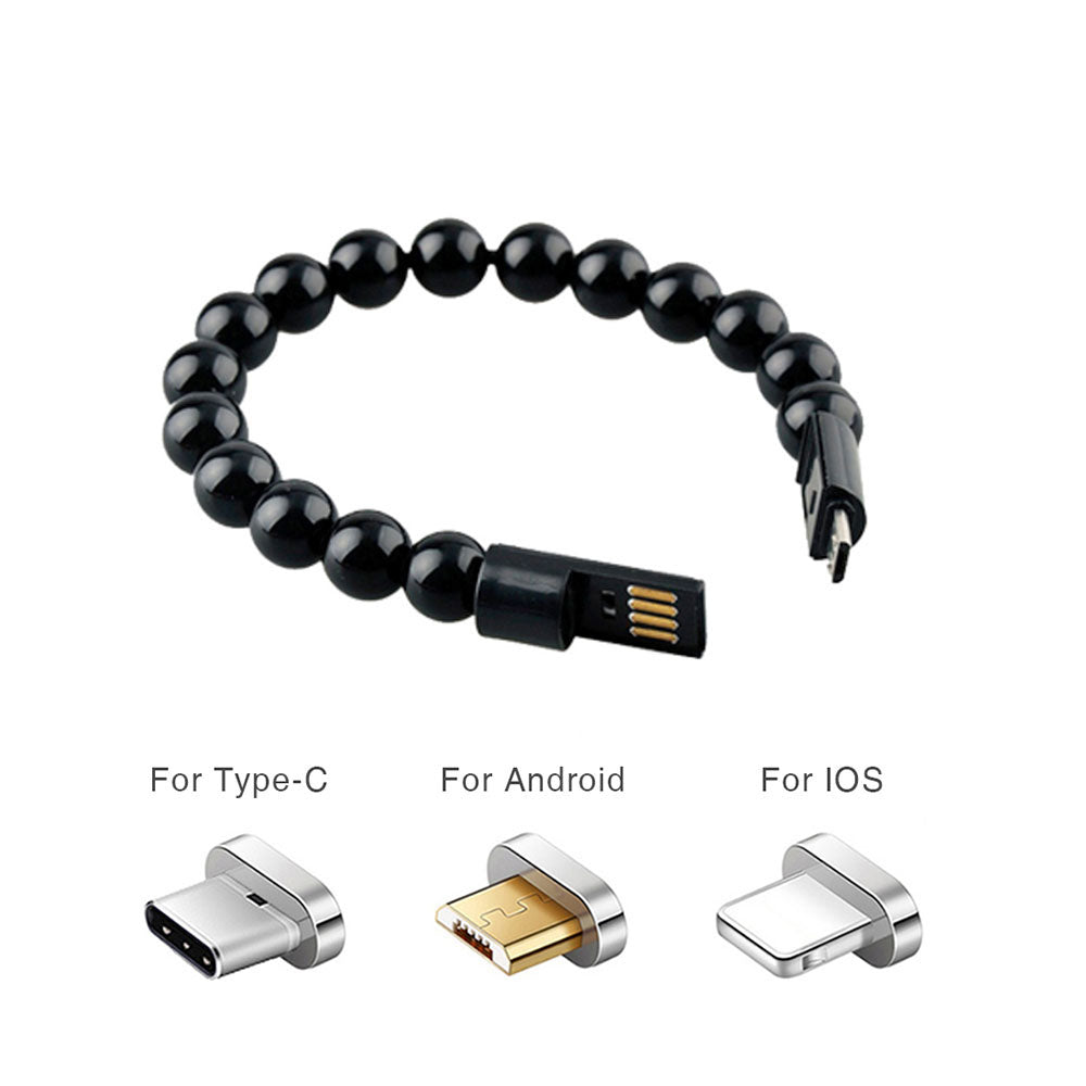 USB Recharging Beaded Bracelet